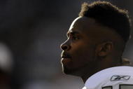 ARLINGTON, TX - NOVEMBER 26:  Wide receiver Johnnie Lee Higgins #15 of the Oakland Raiders at Cowboys Stadium on November 26, 2009 in Arlington, Texas.  (Photo by Ronald Martinez/Getty Images)