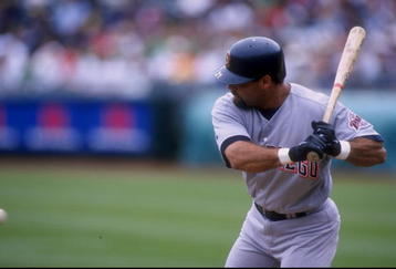 30 Jun 1998:  Infielder Ken Caminiti #21 of the San Diego Padres in action during an interleague game against the Oakland Athletics at Oakland Coliseum in Oakland, California.  The Athletics won the game,  12-10. Mandatory Credit: Otto Greule Jr.  /Allspo