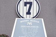NEW YORK - SEPTEMBER 11: A general view of the Mickey Mantle plaque in Monument Park at Yankee Stadium on September 11, 2008 in the Bronx borough of New York City. The 85 year old ball park will be closed after the 2008 season as the New York Yankees move to the new Yankee Stadium to begin the 2009 season. (Photo by Nick Laham/Getty Images)