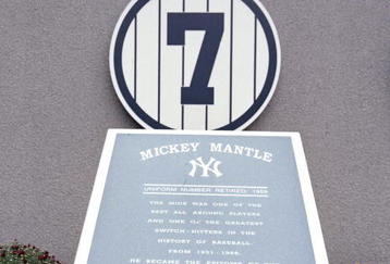 NEW YORK - SEPTEMBER 11: A general view of the Mickey Mantle plaque in Monument Park at Yankee Stadium on September 11, 2008 in the Bronx borough of New York City. The 85 year old ball park will be closed after the 2008 season as the New York Yankees move to the new Yankee Stadium to begin the 2009 season. (Photo by Nick Laham/Getty Images)