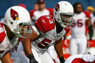 CHICAGO - NOVEMBER 08: Clark Haggans #53 of the Arizona Cardinals awaits the start of play against the Chicago Bears at Soldier Field on November 8, 2009 in Chicago, Illinois. The Cardinals defeated the Bears 41-21. (Photo by Jonathan Daniel/Getty Images)