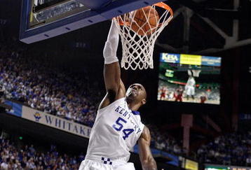 LEXINGTON, KY - NOVEMBER 16:  Patrick Patterson #54 of the Kentucky Wildcats dunks the ball during the game against the Miami University Redhawks at Rupp Arena on November 16, 2009 in Lexington, Kentucky.  (Photo by Andy Lyons/Getty Images)