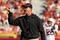 LOS ANGELES, CA - NOVEMBER 14:  Head coach Jim Harbaugh of the Stanford Cardinal signals during the game with the USC Trojans on November 14, 2009 at the Los Angeles Coliseum in Los Angeles, California.  Stanford won 55-21.  (Photo by Stephen Dunn/Getty Images)