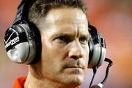 AUBURN, AL - SEPTEMBER 19:  Head coach Gene Chizik of the Auburn Tigers looks on during the game against the West Virginia Mountaineers at Jordan-Hare Stadium on September 19, 2009 in Auburn, Alabama.  (Photo by Kevin C. Cox/Getty Images)