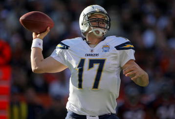 DENVER - NOVEMBER 22:  Quarterback Philip Rivers #17 of the San Diego Chargers delivers a pass against the Denver Broncos during NFL action at Invesco Field at Mile High on November 22, 2009 in Denver, Colorado.  (Photo by Doug Pensinger/Getty Images)