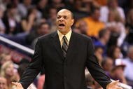 PHOENIX - NOVEMBER 25:  Head coach Lionel Hollins of the Memphis Grizzlies reacts to a call during the NBA game against the Phoenix Suns at US Airways Center on November 25, 2009 in Phoenix, Arizona. The Suns defeated the Grizzlies 126-111.  NOTE TO USER: User expressly acknowledges and agrees that, by downloading and or using this photograph, User is consenting to the terms and conditions of the Getty Images License Agreement.  (Photo by Christian Petersen/Getty Images)