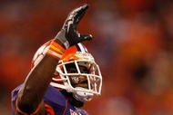 CLEMSON, SC - NOVEMBER 21: C.J. Spiller #28 of the Clemson Tigers waves to fans during a 34-21 victory over the Virginia Cavaliers at Memorial Stadium on November 21, 2009 in Clemson, South Carolina. (Photo by Streeter Lecka/Getty Images)