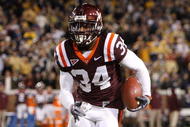 ATLANTA - OCTOBER 17:  Ryan Williams #34 of the Virginia Tech Hokies against the Georgia Tech Yellow Jackets at Bobby Dodd Stadium on October 17, 2009 in Atlanta, Georgia.  (Photo by Kevin C. Cox/Getty Images)