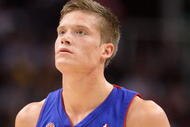 PHOENIX - NOVEMBER 22:  Jonas Jerebko #33 of the Detroit Pistons during the NBA game against the Phoenix Suns at US Airways Center on November 22, 2009 in Phoenix, Arizona. The Suns defeated the Pistons 117-91.  NOTE TO USER: User expressly acknowledges and agrees that, by downloading and or using this photograph, User is consenting to the terms and conditions of the Getty Images License Agreement.  (Photo by Christian Petersen/Getty Images)