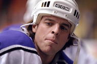 15 Feb 1999:  Russ Courtnall #19 of the  Los Angeles Kings looks on during the game against the Anaheim Mighty Ducks at the Great Western Forum in Inglewood, California. The Ducks defeated the Kings 3-1. Mandatory Credit: Kellie Landis  /Allsport