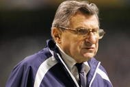 SAN ANTONIO - DECEMBER 29: Head Coach Joe Paterno of the Penn State Nittany Lions looks on during the game against the Texas A&M Aggies during the Valero Alamo Bowl on December 29, 2007 at the Alamodome in San Antonio, Texas. Penn State won 24-17. (Photo by Brian Bahr/Getty Images)
