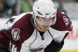 TORONTO, ON - OCTOBER 13:  David Jones #54 of the Colorado Avalanche waits for a faceoff in a game against the Toronto Maple Leafs on October 13, 2009 at the Air Canada Centre in Toronto, Ontario. The Avalanche defeated the Leafs 4-1. (Photo by Claus Andersen/Getty Images)