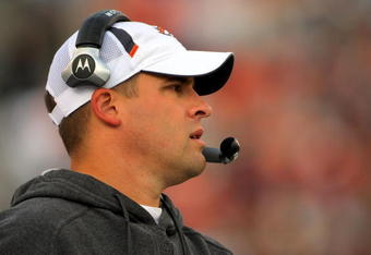 DENVER - NOVEMBER 22:  Head coach Josh McDaniels of the Denver Broncos paces the sideline as he leads his team against the San Diego Chargers during NFL action at Invesco Field at Mile High on November 22, 2009 in Denver, Colorado. The Chargers defeated the Broncos 32-3.  (Photo by Doug Pensinger/Getty Images)