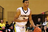 ORLANDO, FL - NOVEMBER 27:  Scott Machado #3 of the Iona Gaels looks to pass against the Baylor Bears during the Old Spice Classic at Disney's Milk House on November 27, 2009 in Orlando, Florida.  (Photo by Sam Greenwood/Getty Images)