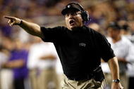 FORT WORTH, TX - NOVEMBER 14:  Head coach Gary Patterson of the TCU Horned Frogs at Amon G. Carter Stadium on November 14, 2009 in Fort Worth, Texas.  (Photo by Ronald Martinez/Getty Images)