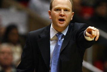 EAST RUTHERFORD, NJ - JANUARY 15:  Head coach Lawrence Frank of the New Jersey Nets shouts instructions to his team during their game against the Portland Trail Blazers during their game at the Izod Center January 15, 2009 in East Rutherford, New Jersey.  (Photo by Al Bello/Getty Images)