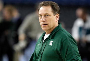 DETROIT - APRIL 03:  Head coach Tom Izzo of the Michigan State Spartans looks on during practice prior to the Final Four of the NCAA Division I Men's Basketball Tournament at Ford Field on April 3, 2009 in Detroit, Michigan.  (Photo by Andy Lyons/Getty Images)