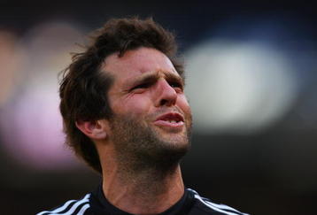 EAST RUTHERFORD, NJ - APRIL 26: Ben Olsen #14 of the D.C United reacts against the New York Red Bulls at Giants Stadium in the Meadowlands on April 26, 2009 in East Rutherford, New Jersey.  D.C United defeated the Red Bulls 3-2.  (Photo by Mike Stobe/Getty Images for New York Red Bull)