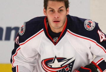 NEW YORK - NOVEMBER 23: Jared Boll #40 of the Columbus Blue Jackets skates against the New York Rangers at Madison Square Garden on November 23, 2009 in New York, New York. The Rangers defeated the Blue Jackets 7-4. (Photo by Bruce Bennett/Getty Images)