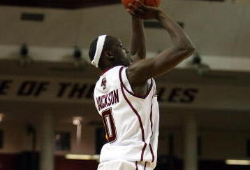 CHESTNUT HILL, MA - FEBRUARY 10:  Reggie Jackson #0 of the Boston College Eagles takes a shot against the Clemson Tigers on February 10, 2009 at Conte Forum in Chestnut Hill, Massachusetts.  (Photo by Elsa/Getty Images)
