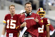 ARLINGTON, TX - NOVEMBER 22:  Head coach Jim Zorn of the Washington Redskins at Cowboys Stadium on November 22, 2009 in Arlington, Texas.  (Photo by Ronald Martinez/Getty Images)