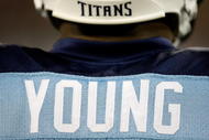 NASHVILLE, TN - NOVEMBER 29:  Vince Young #10 of the Tennessee Titans waits to go back onto the field during their game against the Arizona Cardinals at LP Field on November 29, 2009 in Nashville, Tennessee.  (Photo by Streeter Lecka/Getty Images)