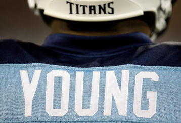 NASHVILLE, TN - NOVEMBER 29:  Vince Young #10 of the Tennessee Titans waits to go back onto the field during their game against the Arizona Cardinals at LP Field on November 29, 2009 in Nashville, Tennessee.  (Photo by Streeter Lecka/Getty Images)
