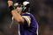 MINNEAPOLIS - NOVEMBER 29:  Brett Favre #4 of the Minnesota Vikings celebrates a touchdown in the second quarter against the Chicago Bears on November 29, 2009 at Hubert H. Humphrey Metrodome in Minneapolis, Minnesota.  (Photo by Elsa/Getty Images)