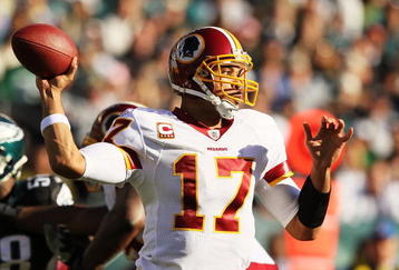 PHILADELPHIA - NOVEMBER 29:  Jason Campbell #17 of the Washington Redskins passes against The Philadelphia Eagles during their game at Lincoln Financial Field on November 29, 2009 in Philadelphia, Pennsylvania.  (Photo by Al Bello/Getty Images)