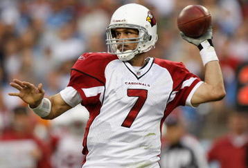 NASHVILLE, TN - NOVEMBER 29:  Matt Leinart #7 of the Arizona Cardinals drops back to throw a pass against the Tennessee Titans during their game at LP Field on November 29, 2009 in Nashville, Tennessee.  (Photo by Streeter Lecka/Getty Images)