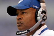 INDIANAPOLIS - NOVEMBER 8:  Jim Caldwell the Head Coach of the Indianapolis Colts is pictured during the NFL game against the Houston Texans at Lucas Oil Stadium on November 8, 2009 in Indianapolis, Indiana. The Colts defeated the Texans 20-17. (Photo by Andy Lyons/Getty Images)