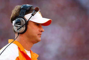 TUSCALOOSA, AL - OCTOBER 24:  Head coach Lane Kiffin of the Tennessee Volunteers against the Alabama Crimson Tide at Bryant-Denny Stadium on October 24, 2009 in Tuscaloosa, Alabama.  (Photo by Kevin C. Cox/Getty Images)