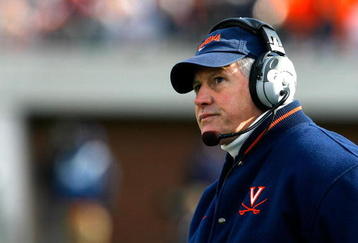 CHARLOTTESVILLE, VA - NOVEMBER 24:  Head coach Al Groh of the Virginia Cavaliers looks on during the second half against the Virginia Tech Hokies at Scott Stadium on November 24, 2007 in Charlottesville, Virginia.  Virginia Tech defeated Virginia 33-21.  (Photo by Kevin C. Cox/Getty Images)