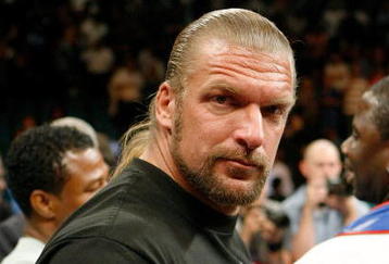 LAS VEGAS - SEPTEMBER 19:  WWE wrestler Triple H poses in the ring after Floyd Mayweather Jr. defeated Juan Manuel Marquez in a unanimous decision at the MGM Grand Garden Arena September 19, 2009 in Las Vegas, Nevada.  (Photo by Ethan Miller/Getty Images)