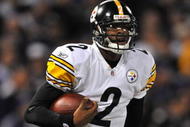 BALTIMORE - NOVEMBER 29:  Dennis Dixon #2 of the Pittsburgh Steelers comes off the field after his touchdown run against the  Baltimore Ravens at M&T Bank Stadium on November 29, 2009 in Baltimore, Maryland. The Ravens defeated the Steelers 20-17. (Photo by Larry French/Getty Images)