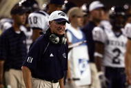 TEMPE, AZ - SEPTEMBER 9: Head coach Chris Ault of the Nevada Wolf Pack looks on during the game against the Arizona State Sun Devils at Sun Devil Stadium on September 9, 2006 in Tempe, Arizona. Arizona State won 52-21. (Photo by Harry How/Getty Images)
