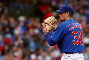 CHICAGO - APRIL 25:  Matt Clement #30 of the Chicago Cubs on the mound during the game against the New York Mets on April 25, 2004 at Wrigley Field in Chicago, Illinois. The Cubs defeated the Mets 4-1. (Photo by Jonathan Daniel/Getty Images)