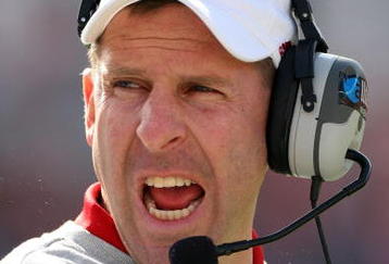 JACKSONVILLE, FL - JANUARY 1:  Head coach Bo Pelini of the Nebraska Cornhuskers yells to his team during the Konica Minolta Gator Bowl against the Clemson Tigers at Jacksonville Municipal Stadium January 1, 2009 in Jacksonville, Florida.  (Photo by Sam Greenwood/Getty Images)