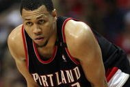 HOUSTON - APRIL 26:  Guard Brandon Roy #7 of the Portland Trail Blazers during play against the Houston Rockets in Game Four of the Western Conference Quarterfinals during the 2009 NBA Playoffs at Toyota Center on April 26, 2009 in Houston, Texas. NOTE TO USER: User expressly acknowledges and agrees that, by downloading and or using this photograph, User is consenting to the terms and conditions of the Getty Images License Agreement.  (Photo by Ronald Martinez/Getty Images)