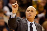 WINSTON-SALEM, NC - JANUARY 21:  Head coach Seth Greenberg of the Virginia Tech Hokies yells to his team against the Wake Forest Demon Deacons during their game at Lawrence Joel Coliseum on January 21, 2009 in Winston-Salem, North Carolina.  (Photo by Streeter Lecka/Getty Images)
