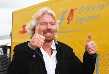 NORTHAMPTON, UNITED KINGDOM - JUNE 21:  Sir Richard Branson is seen in the paddock before the British Formula One Grand Prix at Silverstone on June 21, 2009 in Northampton, England.  (Photo by Clive Mason/Getty Images)