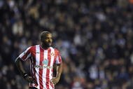 WIGAN, ENGLAND - NOVEMBER 28: Darren Bent of Sunderland looks on during the Barclays Premier League Match between Wigan Athletic and Sunderland at The DW Stadium on November 28, 2009 in Wigan, England.  (Photo by Laurence Griffiths/Getty Images)