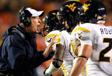 AUBURN, AL - SEPTEMBER 19:  Head coach Bill Stewart of the West Virginia Mountaineers against the Auburn Tigers at Jordan-Hare Stadium on September 19, 2009 in Auburn, Alabama.  (Photo by Kevin C. Cox/Getty Images)