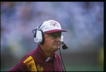 28 Sep 1996: Head Coach Bobby Bowden of Florida State University during the Seminoles 13-0 win over the University of North Carolina at Doak Campbell Stadium in Tallahassee, Florida.
