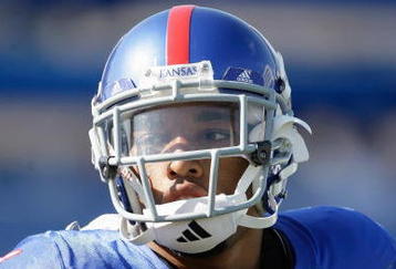 LAWRENCE, KS - SEPTEMBER 19:  Rell Lewis #6 of the Kansas Jayhawks warms up before the game against the Duke Blue Devils on Kivisto Field at Memorial Stadium on September 19, 2009 in Lawrence, Kansas. (Photo by Jamie Squire/Getty Images)