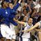 TAMPA, FL - MARCH 21:  The Drake Bulldogs bench celebrates a play during their game against the Western Kentucky Hilltoppers in the first round of the 2008 NCAA Tournament West Regional at the St. Pete Times Forum on March 21, 2008 in Tampa, Florida.  (Photo by Doug Benc/Getty Images)