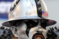 ARLINGTON, TX - NOVEMBER 26:  An Oakland Raiders fan during the game against the Dallas Cowboys at Cowboys Stadium on November 26, 2009 in Arlington, Texas.  (Photo by Ronald Martinez/Getty Images)