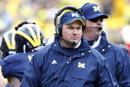ANN ARBOR, MI - OCTOBER 24:  Head Coach Rich Rodriguez of the Michigan Wolverines looks on while playing the Penn State Nittany Lions on October 24, 2009 at Michigan Stadium in Ann Arbor, Michigan. Penn State won the game 35-10.  (Photo by Gregory Shamus/Getty Images)