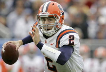 STATE COLLEGE, PA - SEPTEMBER 12: Quarterback Greg Paulus #2 of the Syracuse Orangemen rushes the ball during the second half against the Penn State Nittany Lions at Beaver Stadium  September 12, 2009 in State College, Pennsylvania. Penn State won 28-7. (Photo by Chris Gardner/Getty Images)