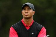 FARMINGDALE, NY - JUNE 22:  Tiger Woods waits on the 14th tee during the continuation of the final round of the 109th U.S. Open on the Black Course at Bethpage State Park on June 22, 2009 in Farmingdale, New York.  (Photo by Ross Kinnaird/Getty Images)